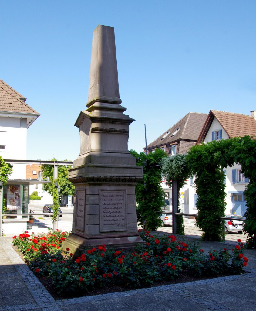 Grimmelshausen Denkmal in Renchen