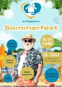 Einladung zum Sommerfest von Ihr Pflegedienst